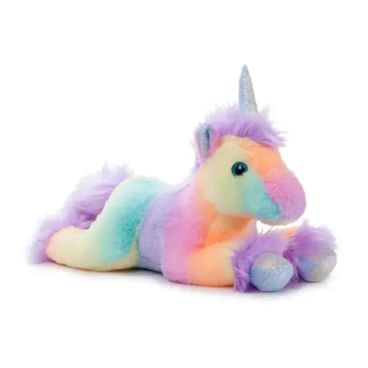 toy - animal plush - ombrez unicorn 16" by the petting zoo