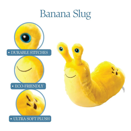toy - animal plush - banana slug by the petting zoo