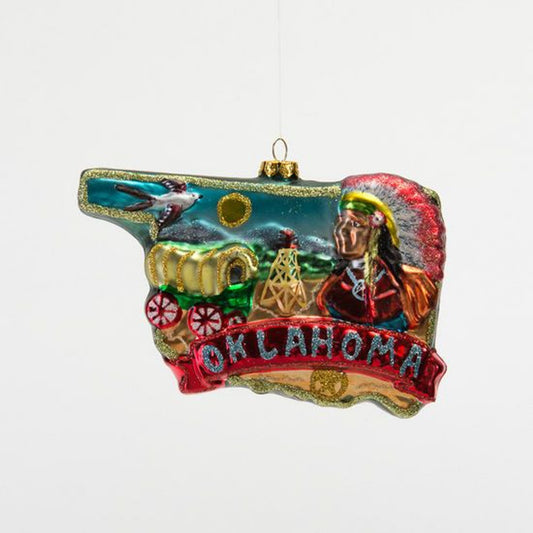 glass ornament - oklahoma (mental illness support) by one hundred 80 degrees