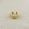 earrings - scalloped ear cuff - 18kgf by goldfi