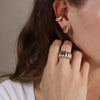 earrings - scalloped ear cuff - 18kgf by goldfi