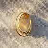 earrings - three lines dainty ear cuff - 18kgf by goldfi
