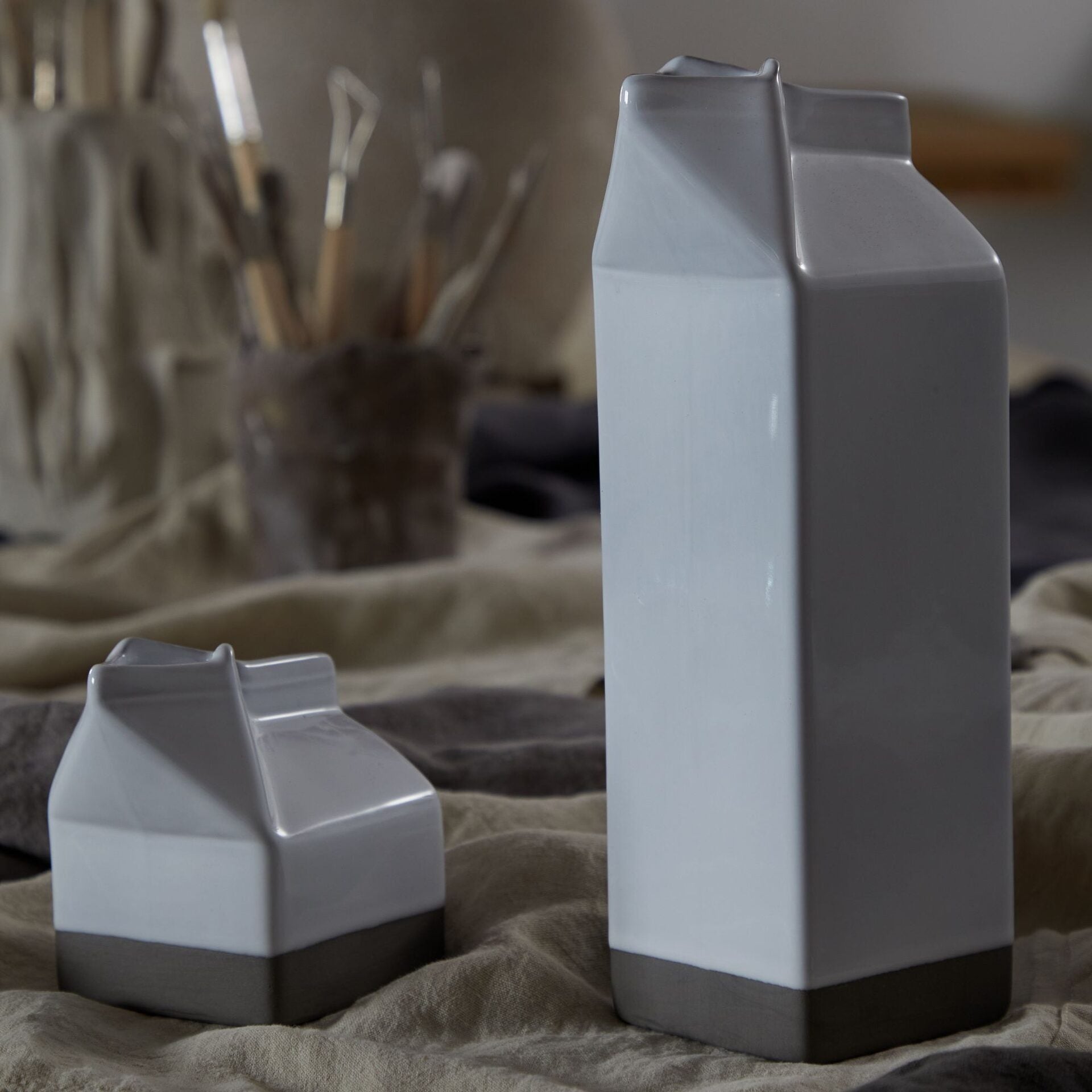 pitcher - "festa" - white by casafina