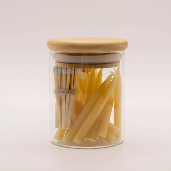candle - beeswax - 20 minute mindful by the polite house