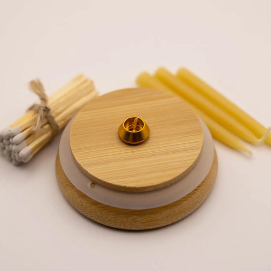 candle - beeswax - 20 minute mindful by the polite house