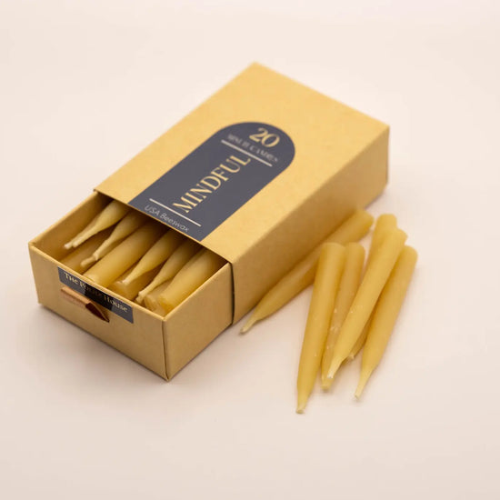 candle - beeswax - 20 minute mindful by the polite house