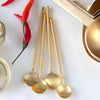 spoon - thin gold - 4.75" short by be home