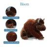 toy - animal plush - wild onez - bison large 20" by the petting zoo