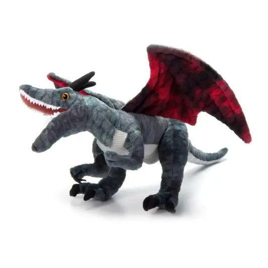 toy - animal plush - black dragon 20" by the petting zoo