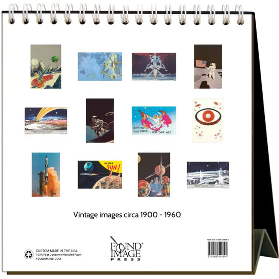 desk calendar - 2025 - outer space by found image