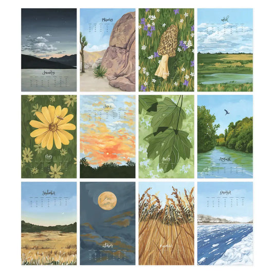 wall calendar - xl 2026 - natural world by one canoe two/1canoe2