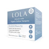 tampons - organic cotton - 20-count by lola