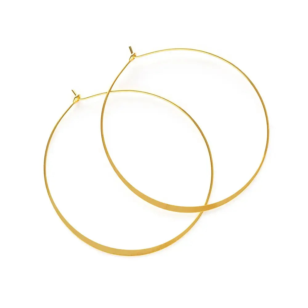earrings - classic hoops - gold by amano studio