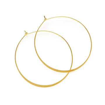 earrings - classic hoops - gold by amano studio