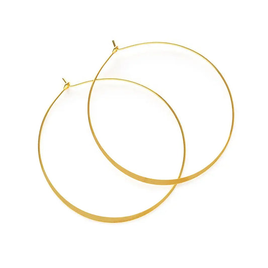 earrings - classic hoops - gold by amano studio