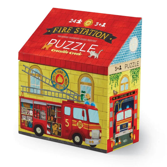 puzzle - 24-piece - fire station by crocodile creek