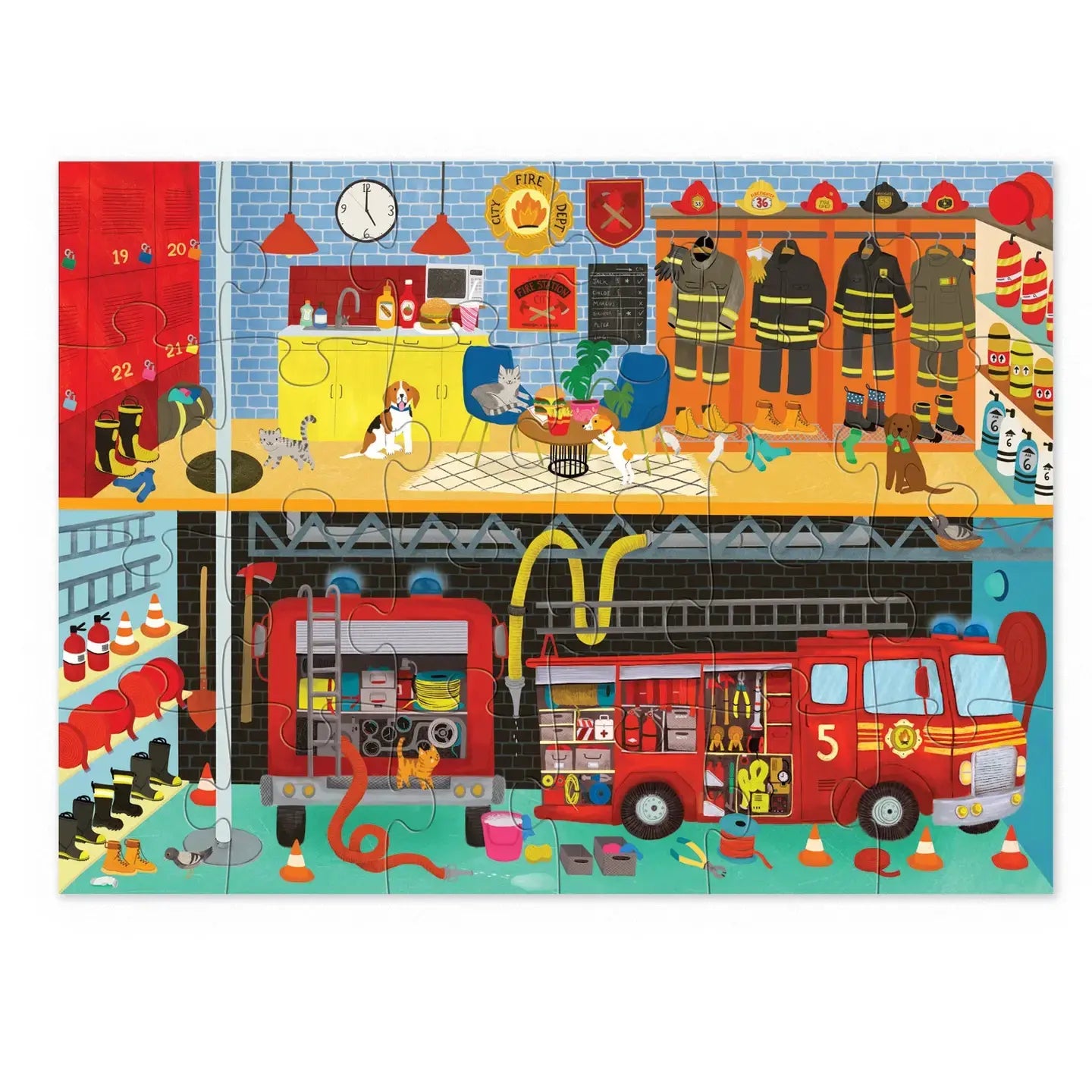 puzzle - 24-piece - fire station by crocodile creek