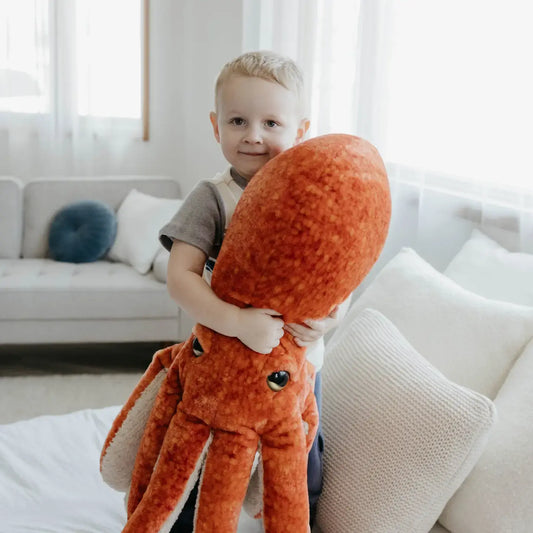toy - animal plush - pacific red octopus 24" by the petting zoo