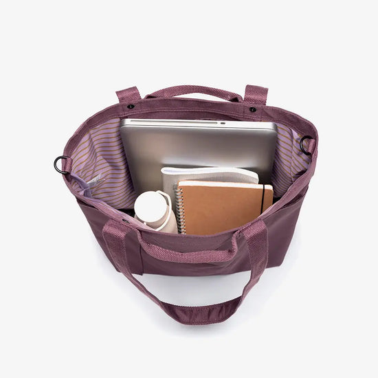 tote bag - "raw" - maroon by lefrik us