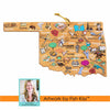 serving board - oklahoma map by totally bamboo