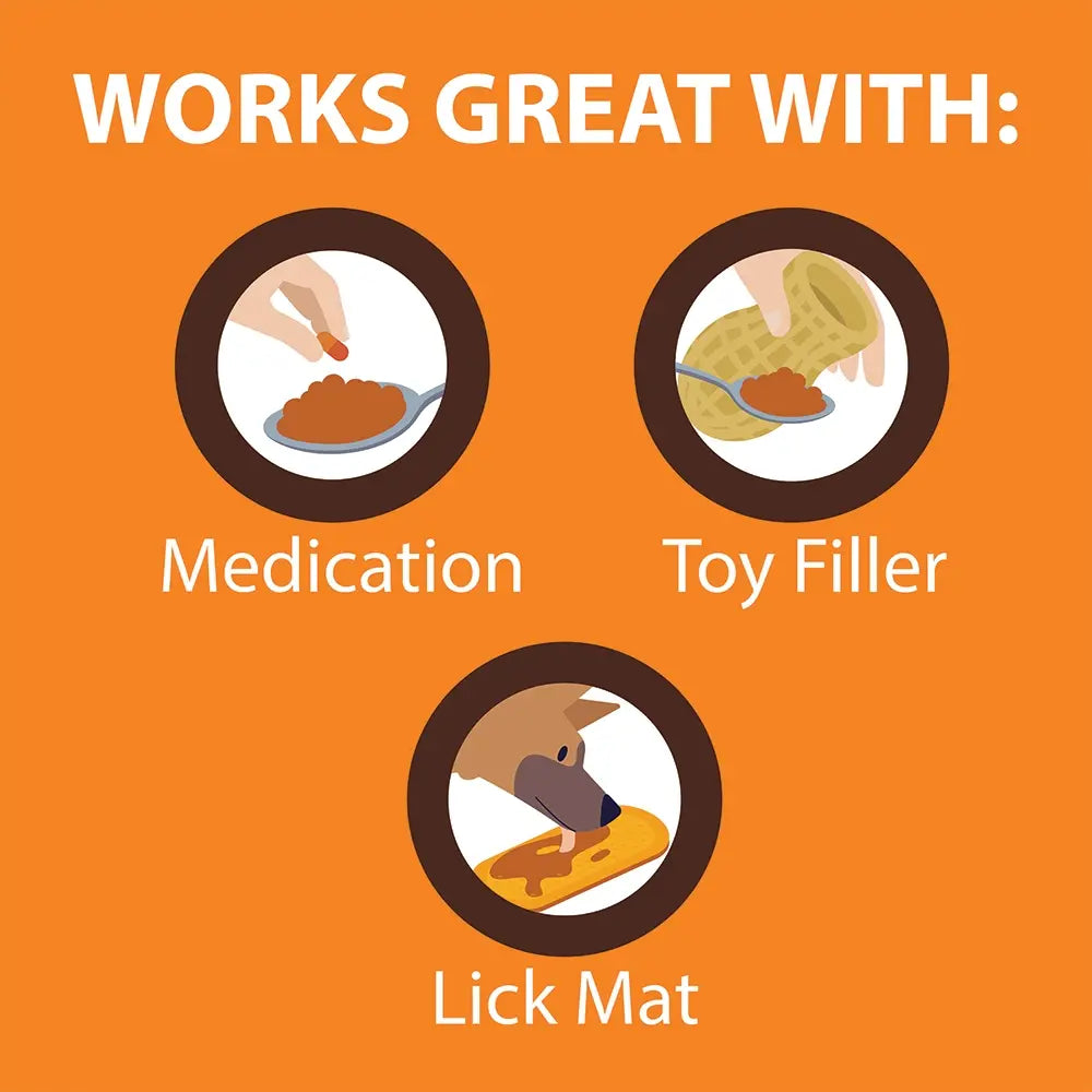 dog treat - pumpkin peanut butter - squeeze pack 8oz by poochie butter