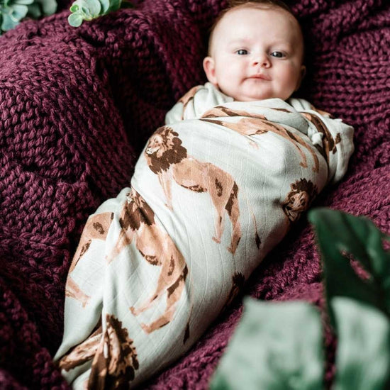 blanket - swaddle - bamboo muslin - valais sheep by milkbarn