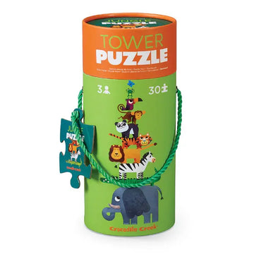 puzzle - 30-piece tower - jungle by crocodile creek