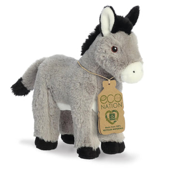 toy - eco plush animal - donkey by aurora