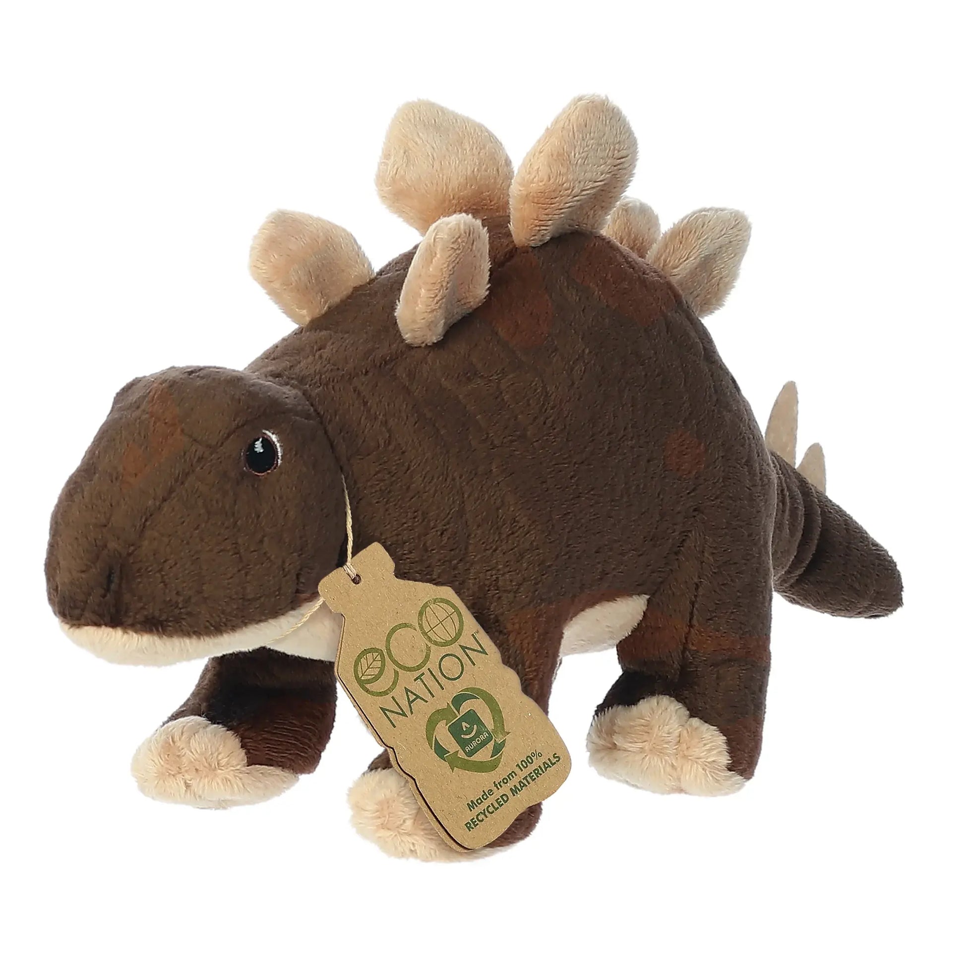 toy - eco plush animal - stegosaurus by aurora