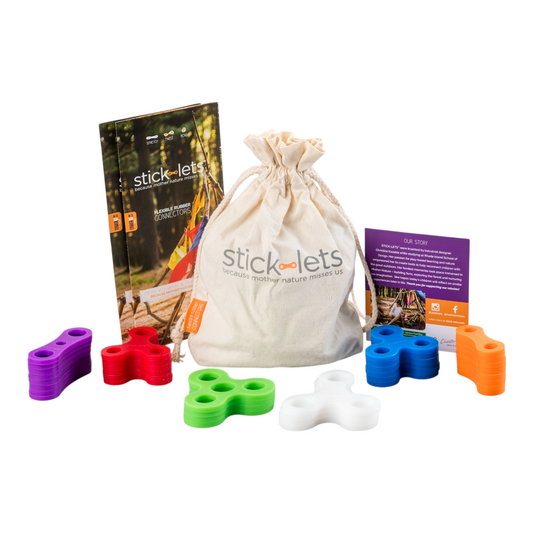 connector set - flexible rubber - 36-piece playdate by stick-lets