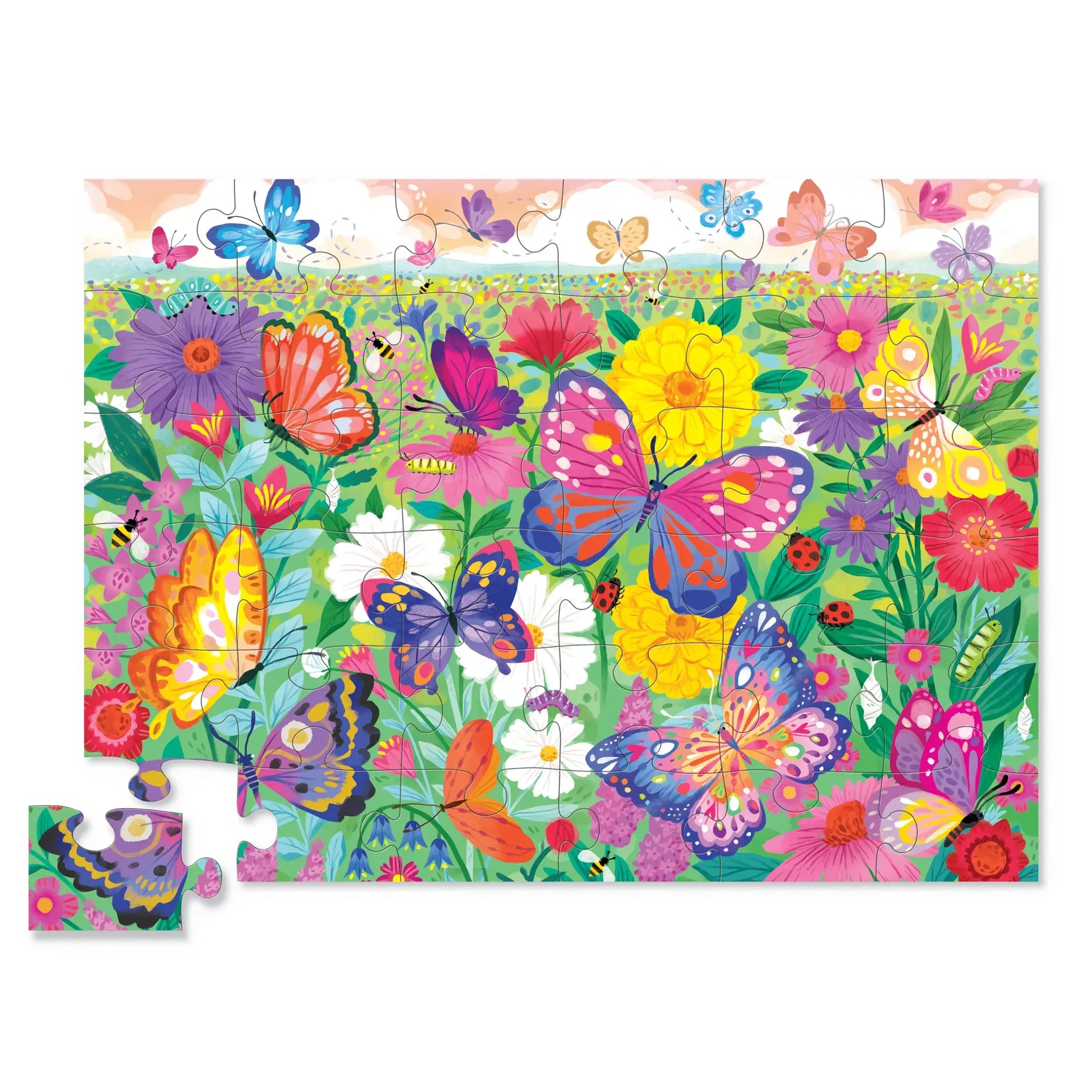 puzzle - 36-piece - butterfly garden by crocodile creek