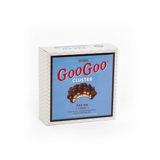 candy - goo goo cluster pecan - 3-count box by goo goo cluster