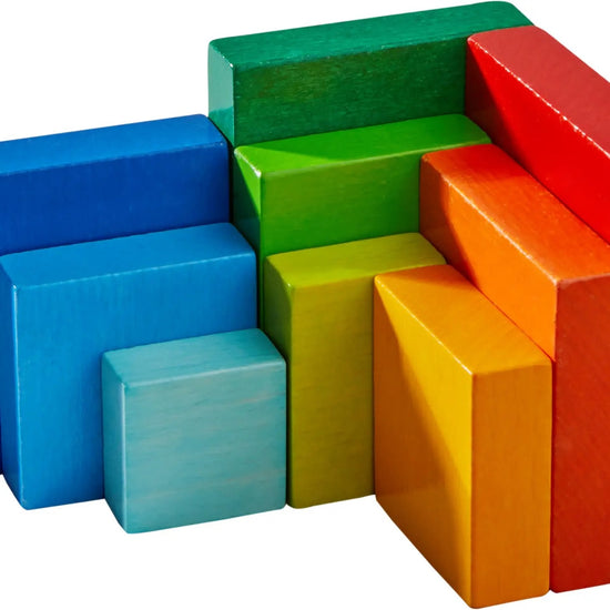 game - rainbow cube 3d arranging by haba