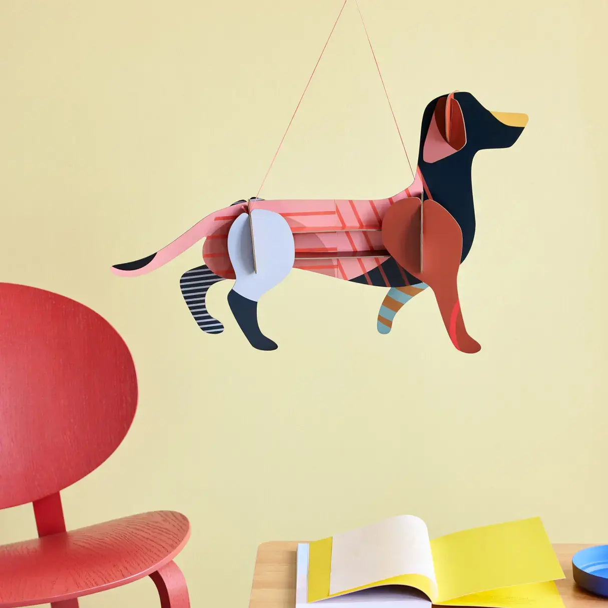3d mobile puzzle - mascot - maggie dachshund by studio roof