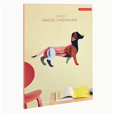 3d mobile puzzle - mascot - maggie dachshund by studio roof