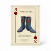 playing cards - cowboy boot by sorrellnotionsandfindings