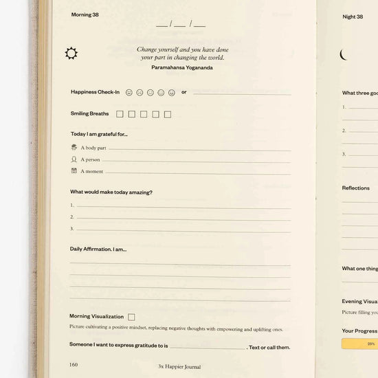 book - journal - 3x happier - guided mental wellness by intelligent change