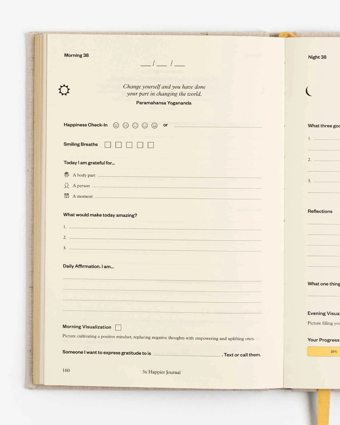 book - journal - 3x happier - guided mental wellness by intelligent change
