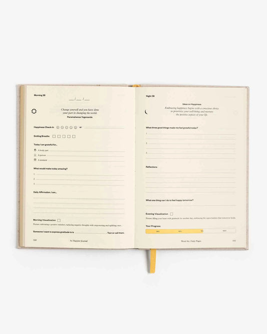 book - journal - 3x happier - guided mental wellness by intelligent change
