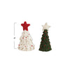 bottle or tree topper - mini felt tree by creative co-op
