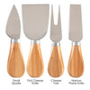 cheese knife set - 4-piece by totally bamboo