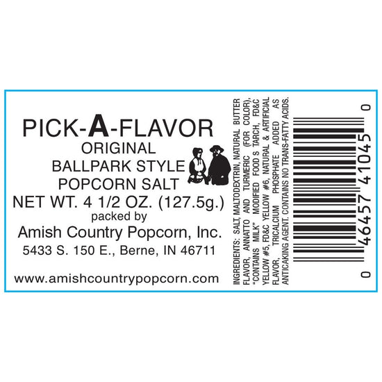 seasoning - popcorn salt - ballpark style by amish country popcorn