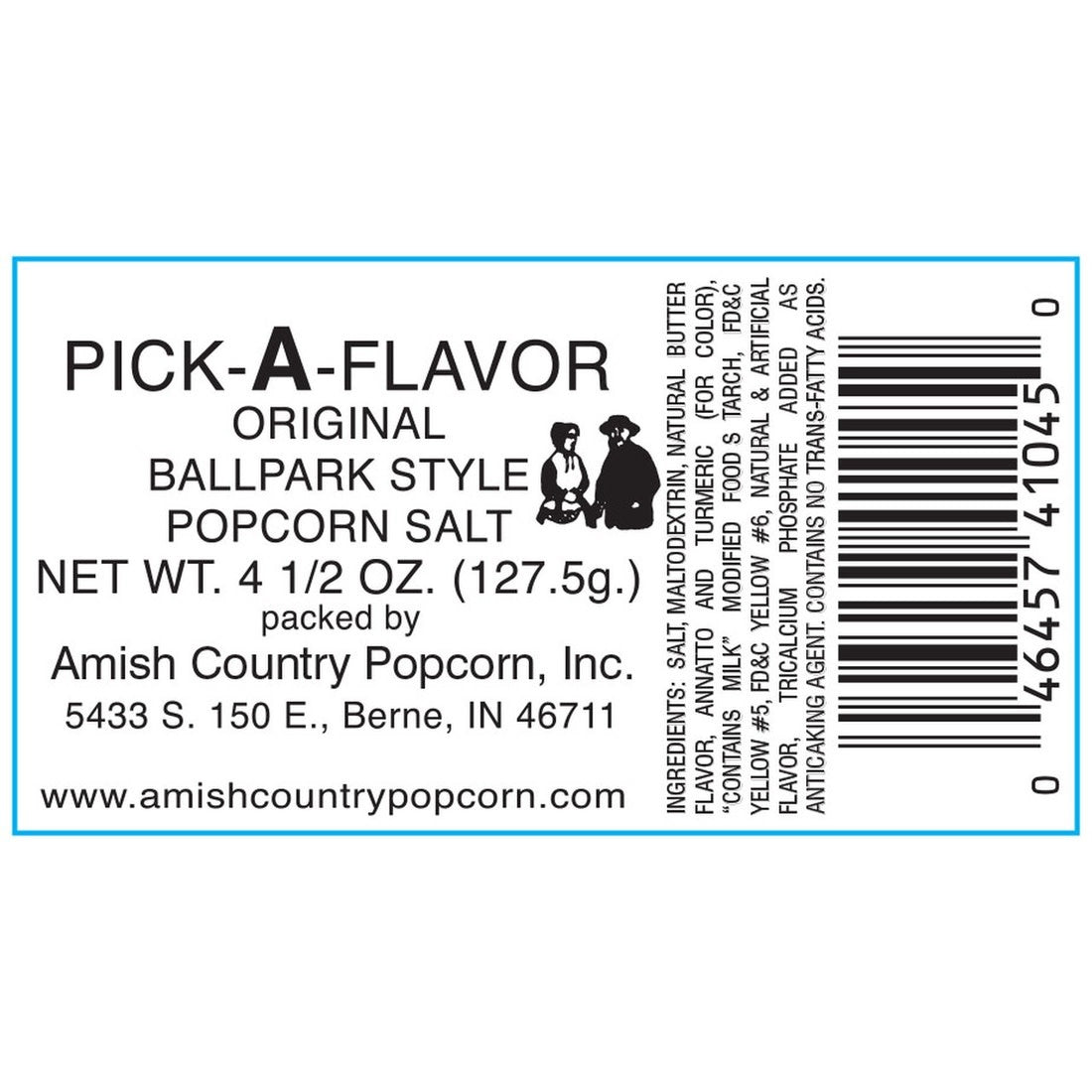 seasoning - popcorn salt - ballpark style by amish country popcorn