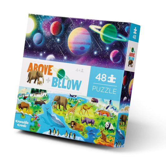 puzzle - 48-piece - above & below/earth & space by crocodile creek