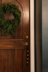 sleigh bells - leather/brass - evergreen by millstream home