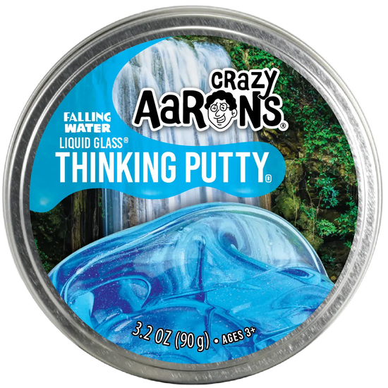 thinking putty - 4" tin - falling water by crazy aaron's puttyworld