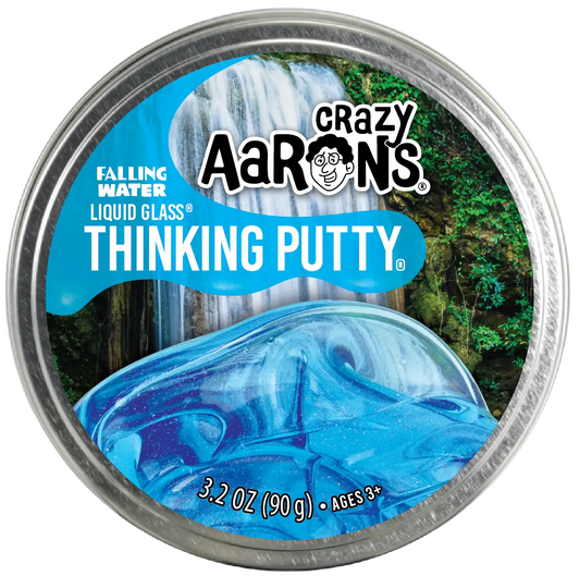 thinking putty - 4" tin - falling water by crazy aaron's puttyworld