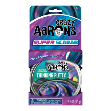 thinking putty - 4" tin - super scarab by crazy aaron's puttyworld