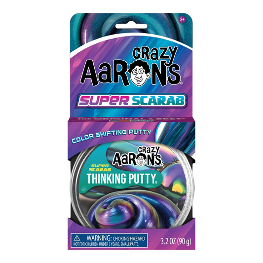 thinking putty - 4" tin - super scarab by crazy aaron's puttyworld