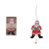 ornament - pulling santa by creative co-op